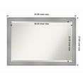 thumbnail image 1 of Amanti Art Flair Polished Nickel Beveled Wood Wall Mirror 28 x 40 in., 1 of 5