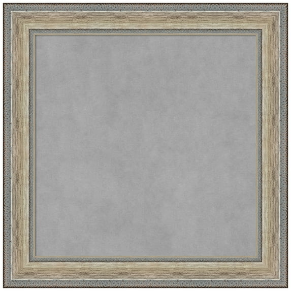 Amanti Art Fleur Champagne Silver Framed Magnetic Board 25 x 25 in.