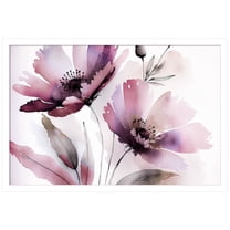 Amanti Art Floral Romance II Wood Framed Wall Art Print