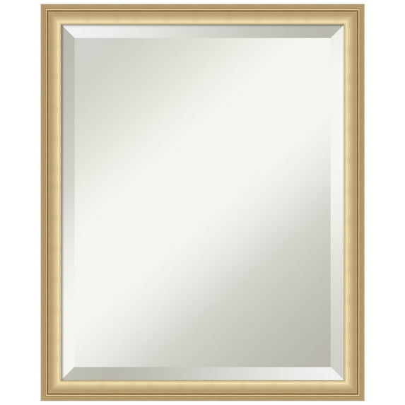 Amanti Art Florence Gold Beveled Wall Mirror 21.75 x 17.75 in.