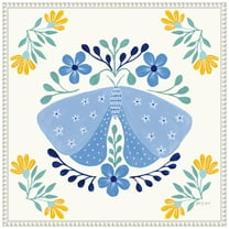 Amanti Art Folk Butterfly I Framed Canvas Wall Art Print