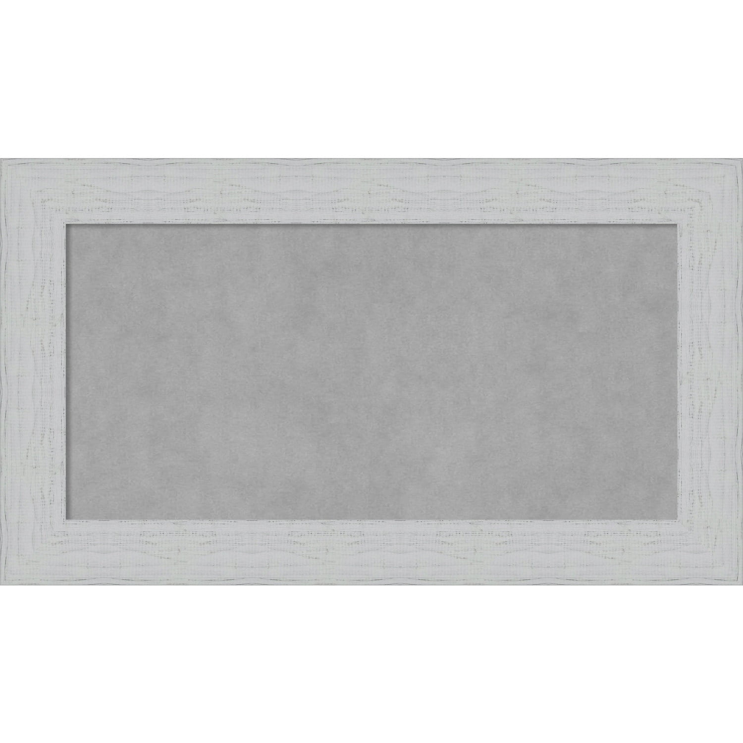Shiplap White Wood Framed Magnetic Board 28 x 16 in.