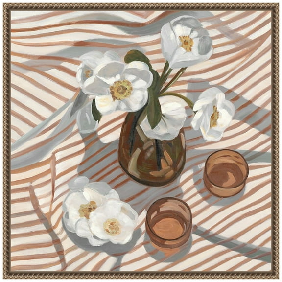 Amanti Art Fresh Flowers Framed Canvas Wall Art Print