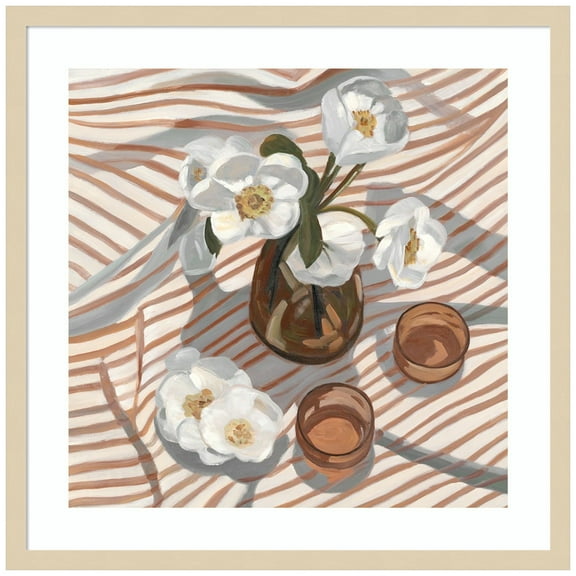 Amanti Art Fresh Flowers Wood Framed Wall Art Print
