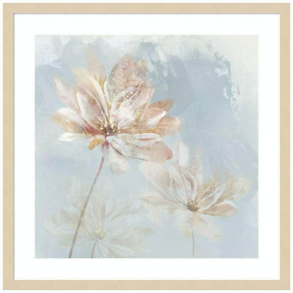 Amanti Art Golden Flower Bliss II Wood Framed Wall Art Print