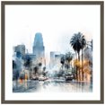thumbnail image 1 of Amanti Art Graphic City III Miami Wood Framed Wall Art Print, 1 of 7