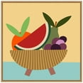 thumbnail image 1 of Amanti Art Graphic Fruit Bowl V Framed Canvas Wall Art Print, 1 of 6