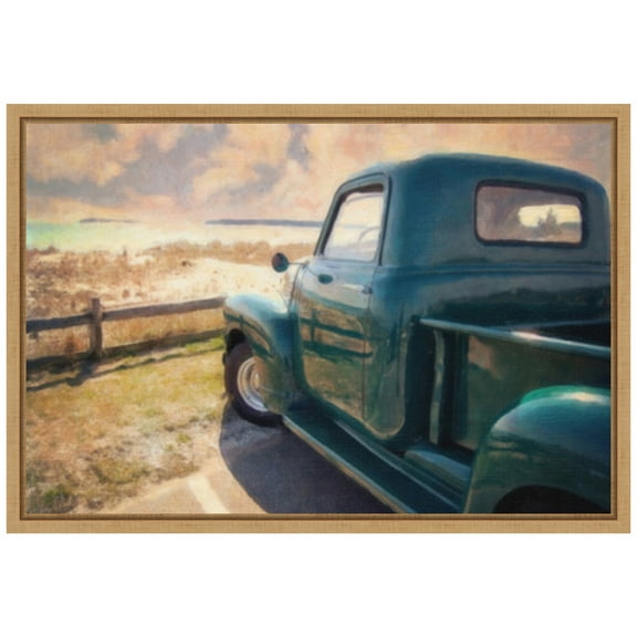 Amanti Art Great Ride Great View Framed Canvas Wall Art Print