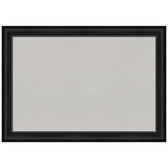 Amanti Art Grey Cork Board Framed Astor Black Bulletin Board 41 in. x 29 in.