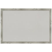 Amanti Art Grey Cork Board Framed Dove Greywash Square Bulletin Board 39 in. x 27 in.