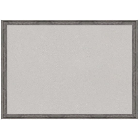 Amanti Art Grey Cork Board Framed Florence Grey Bulletin Board 30 in. x 22 in.