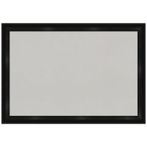 Amanti Art Grey Cork Board Framed Grand Black Narrow Bulletin Board 40 in. x 28 in.