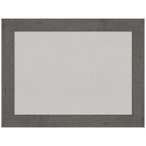 Amanti Art Grey Cork Board Framed Rustic Plank Grey Bulletin Board 33 in. x 25 in.