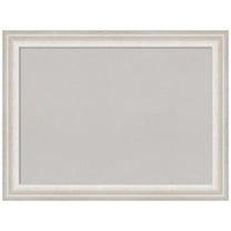 Amanti Art Grey Cork Board Framed Trio White Wash Silver Bulletin Board 32 in. x 24 in.
