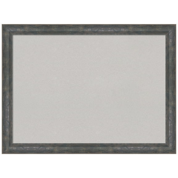 Amanti Art Grey Cork Board Wood Framed Angled Metallic Rainbow Bulletin Board 31 in. x 23 in.