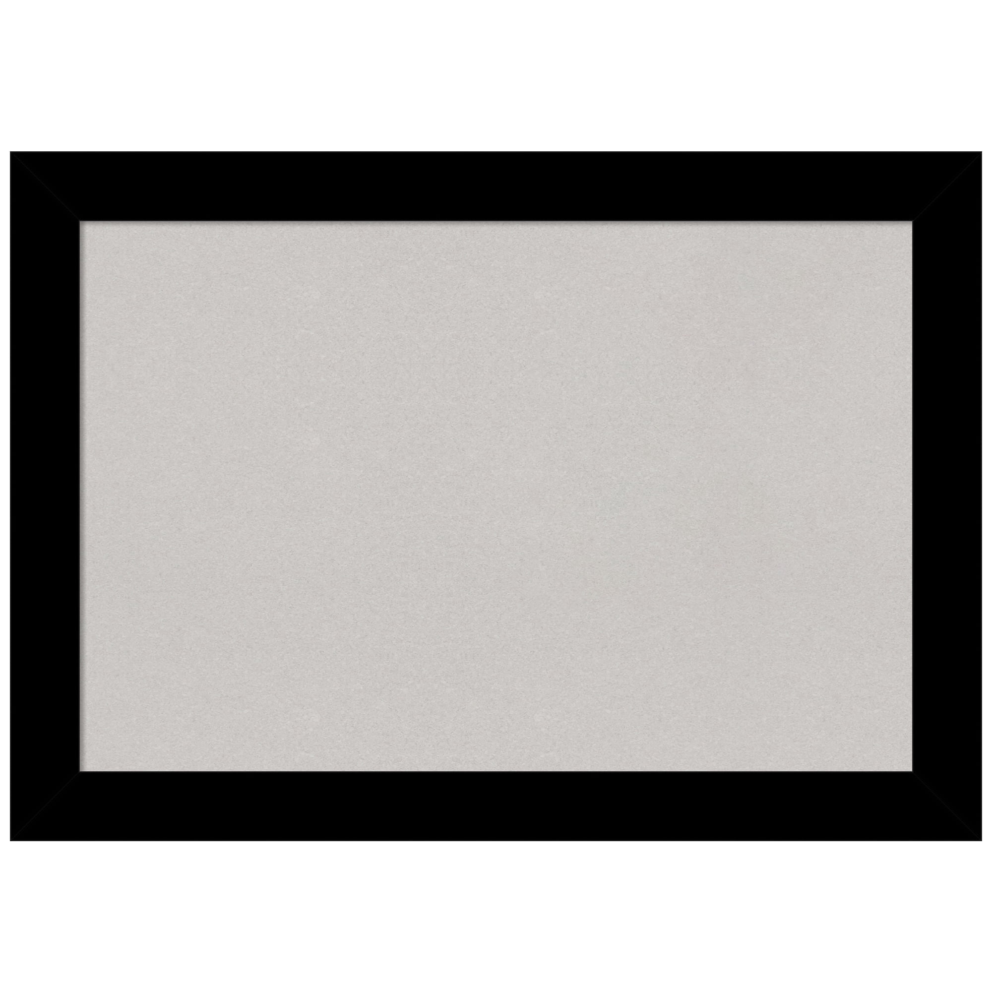 Amanti Art Grey Cork Board Wood Framed Basic Black Bulletin Board 41 in. x 29 in.