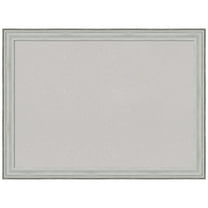 Amanti Art Grey Cork Board Wood Framed Bel Volto Silver Bulletin Board 31 in. x 23 in.