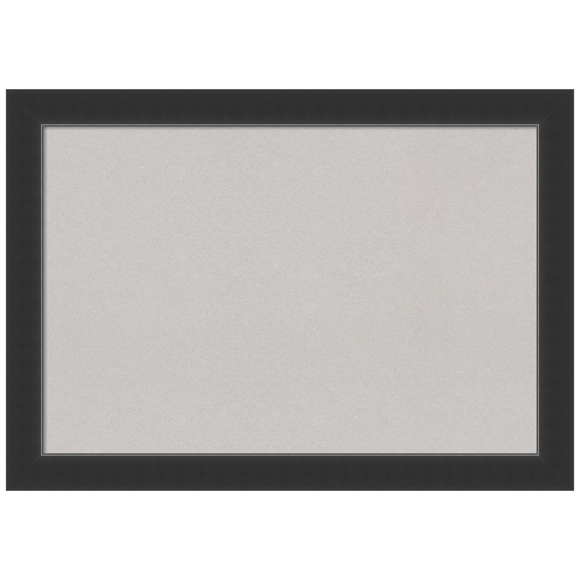 Amanti Art Grey Cork Board Wood Framed Corvino Black Bulletin Board 41 in. x 29 in.