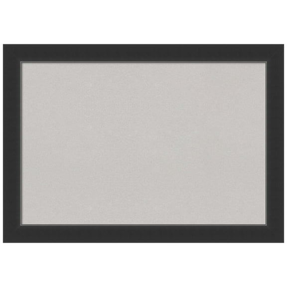 Amanti Art Grey Cork Board Wood Framed Corvino Black Bulletin Board 41 in. x 29 in.