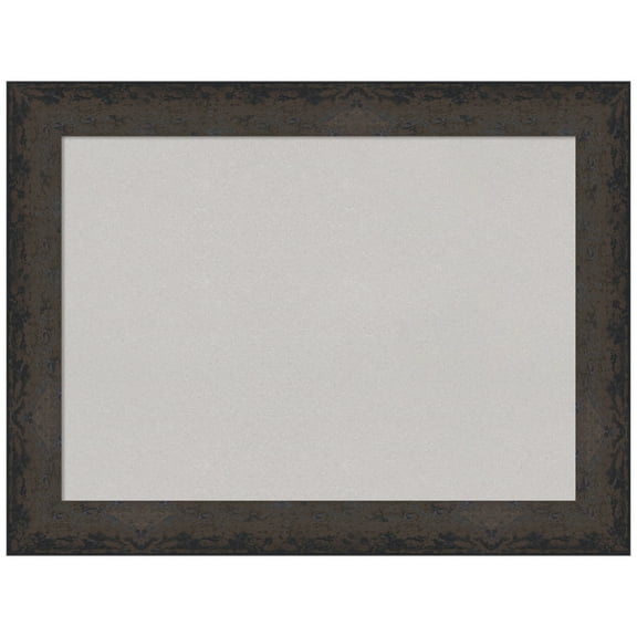 Amanti Art Grey Cork Board Wood Framed Dappled Black Brown Bulletin Board 33 in. x 25 in.