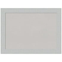 Amanti Art Grey Cork Board Wood Framed Shiplap White Bulletin Board 32 in. x 24 in.