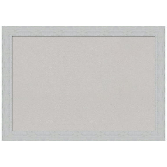 Amanti Art Grey Cork Board Wood Framed Shiplap White Bulletin Board 40 in. x 28 in.