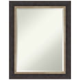 thumbnail image 1 of Amanti Art Hammered Charcoal Tan Beveled Wood Wall Mirror 28.75 x 22.75 in., 1 of 10