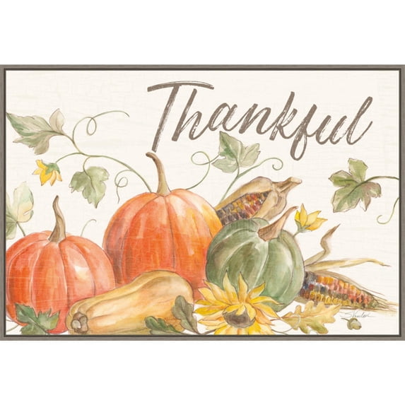 Amanti Art Happy Harvest I Framed Canvas Wall Art Print