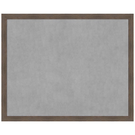 Amanti Art Hardwood Mocha Narrow Framed Magnetic Board 43 x 35 in.