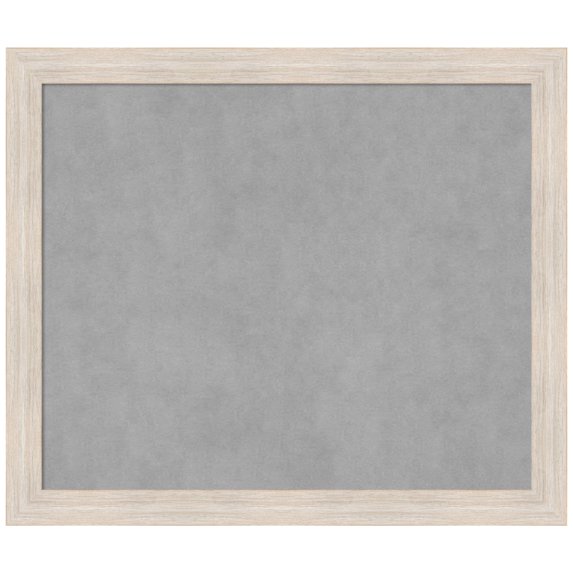Amanti Art Hardwood White Wash Narrow Framed Magnetic Board 27 x 23 in.