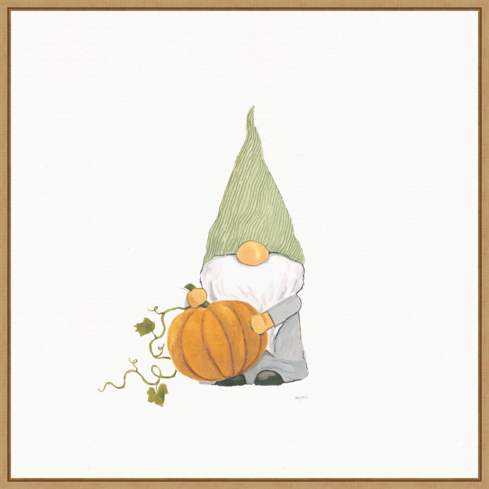 Amanti Art Harvest Gnomes I Framed Canvas Wall Art Print