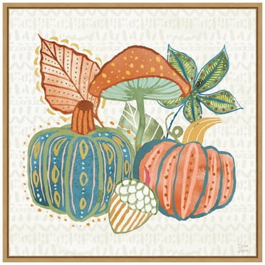 Amanti Art Harvest Whimsy VII Framed Canvas Wall Art Print