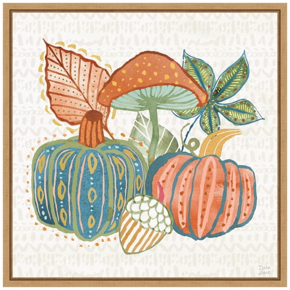 Amanti Art Harvest Whimsy VII Framed Canvas Wall Art Print