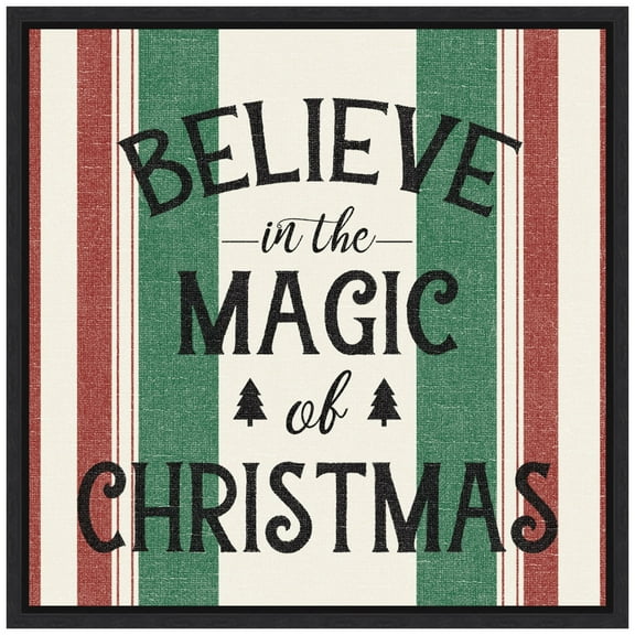 Amanti Art Heartland Holiday IV Green Framed Canvas Wall Art Print