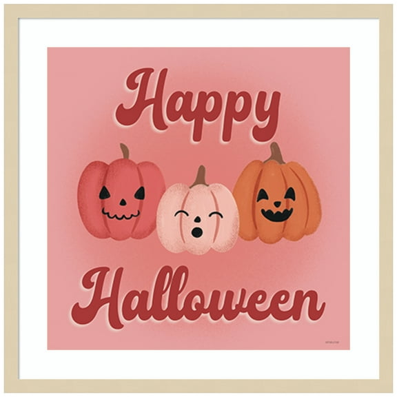 Amanti Art Hometown Halloween XV Wood Framed Wall Art Print