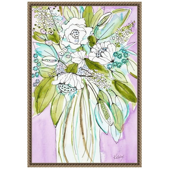 Amanti Art Hopeful Bouquet Framed Canvas Wall Art Print