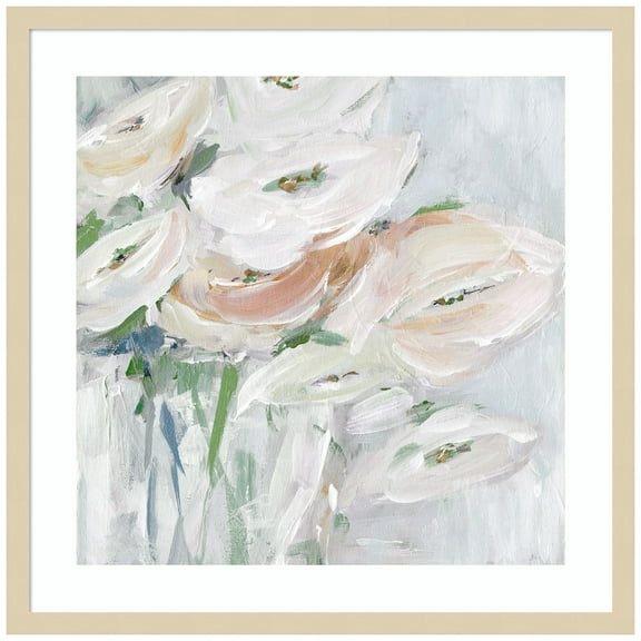 Amanti Art Impeccable Flowers Wood Framed Wall Art Print