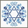 thumbnail image 1 of Amanti Art Indigo Hanukkah Collection C Framed Canvas Wall Art Print, 1 of 7