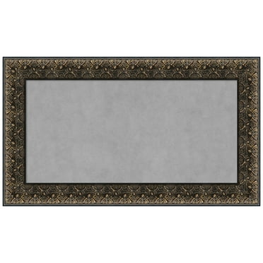 Amanti Art Intaglio Embossed Black Framed Magnetic Board 29 x 17 in.
