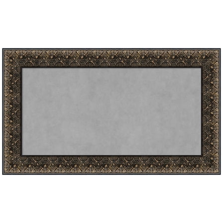 Amanti Art Intaglio Embossed Black Framed Magnetic Board 29 x 17 in.