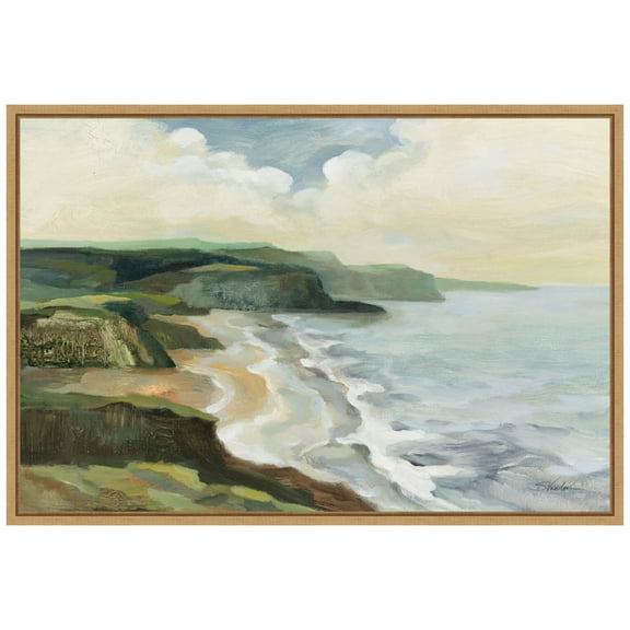 Amanti Art Irish Coast Framed Canvas Wall Art Print