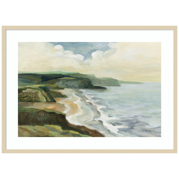 Amanti Art Irish Coast Wood Framed Wall Art Print