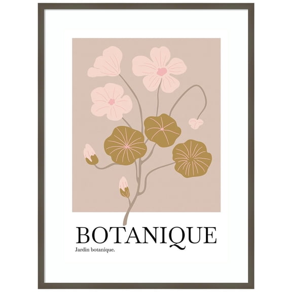 Amanti Art Jardin Botanique I Wood Framed Wall Art Print