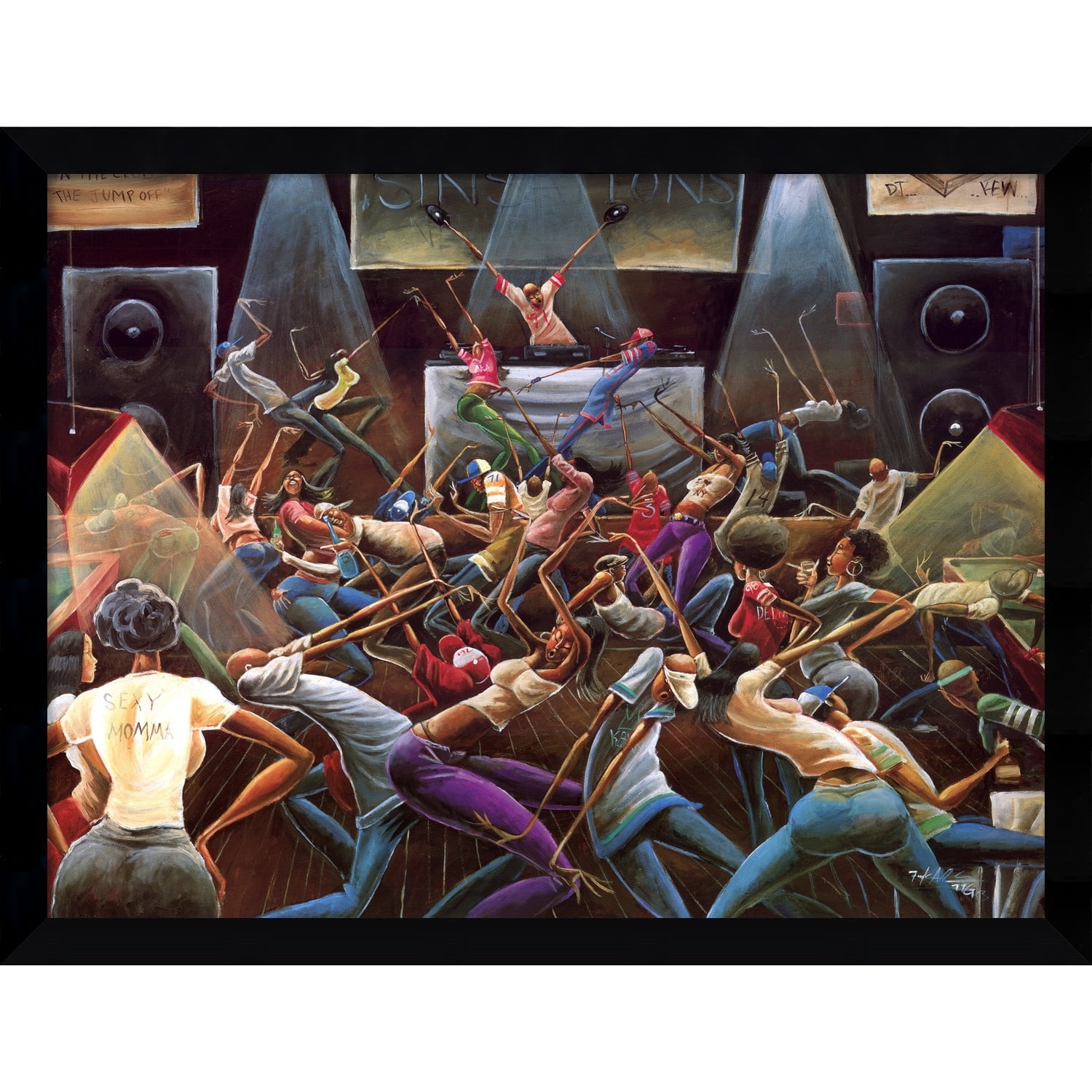 Amanti Art Framed Art Print 'Jump Off' by Frank Morrison 38 x 29-inch