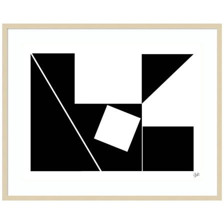 Amanti Art K Town Wood Framed Wall Art Print