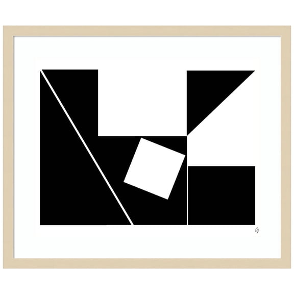 Amanti Art K Town Wood Framed Wall Art Print