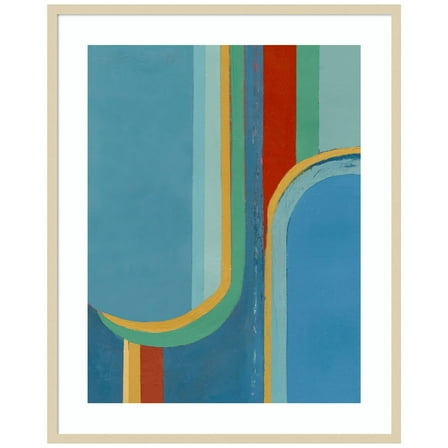 Amanti Art Keep in Your Lane IV Wood Framed Wall Art Print