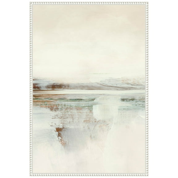 Amanti Art Lake Abstract No 2 Framed Canvas Wall Art Print