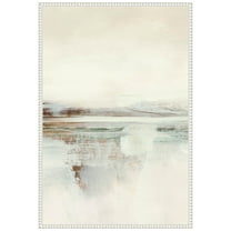 Amanti Art Lake Abstract No 2 Framed Canvas Wall Art Print