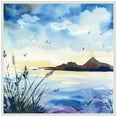 thumbnail image 1 of Amanti Art Lake at Dusk Framed Canvas Wall Art Print, 1 of 8